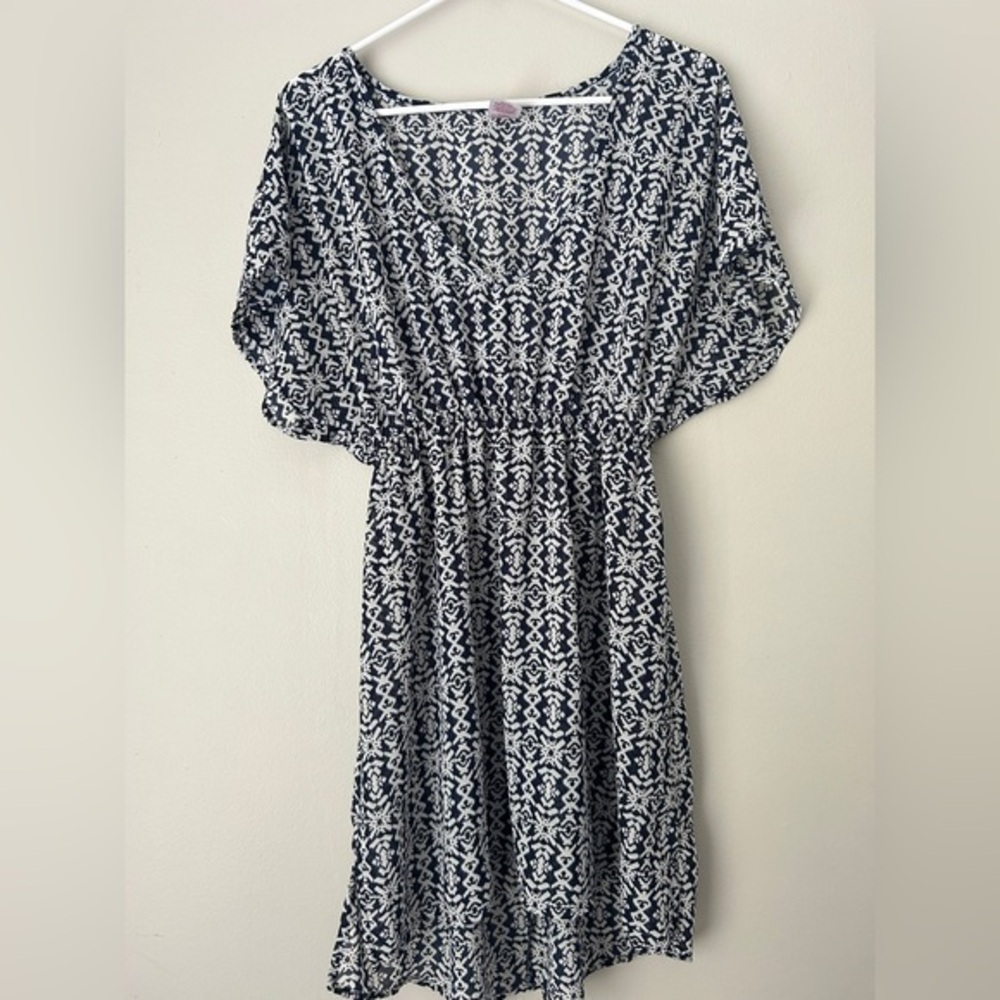 Merona‎ Elegant Black and White Patterned Dress